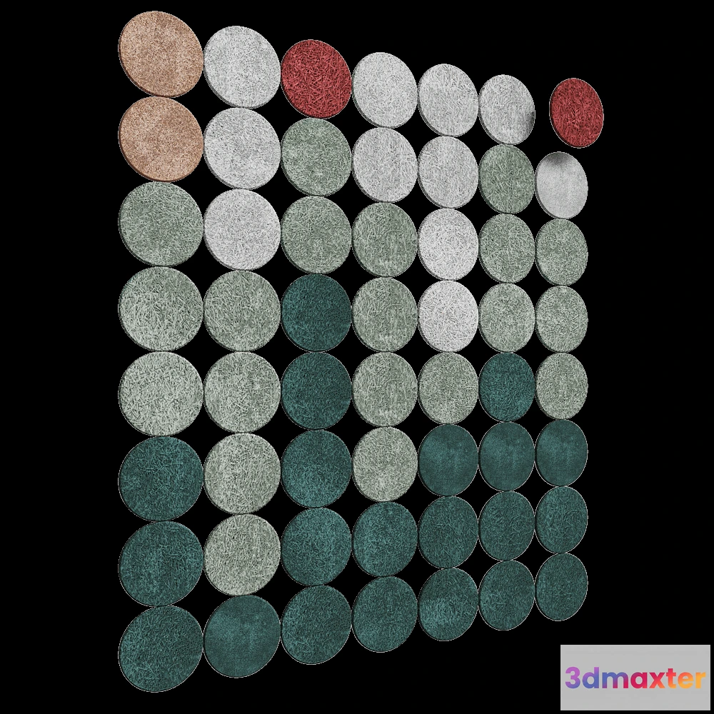 1592154 - BAUX - Acoustic panel Wood Wool Circle Big 3D Max