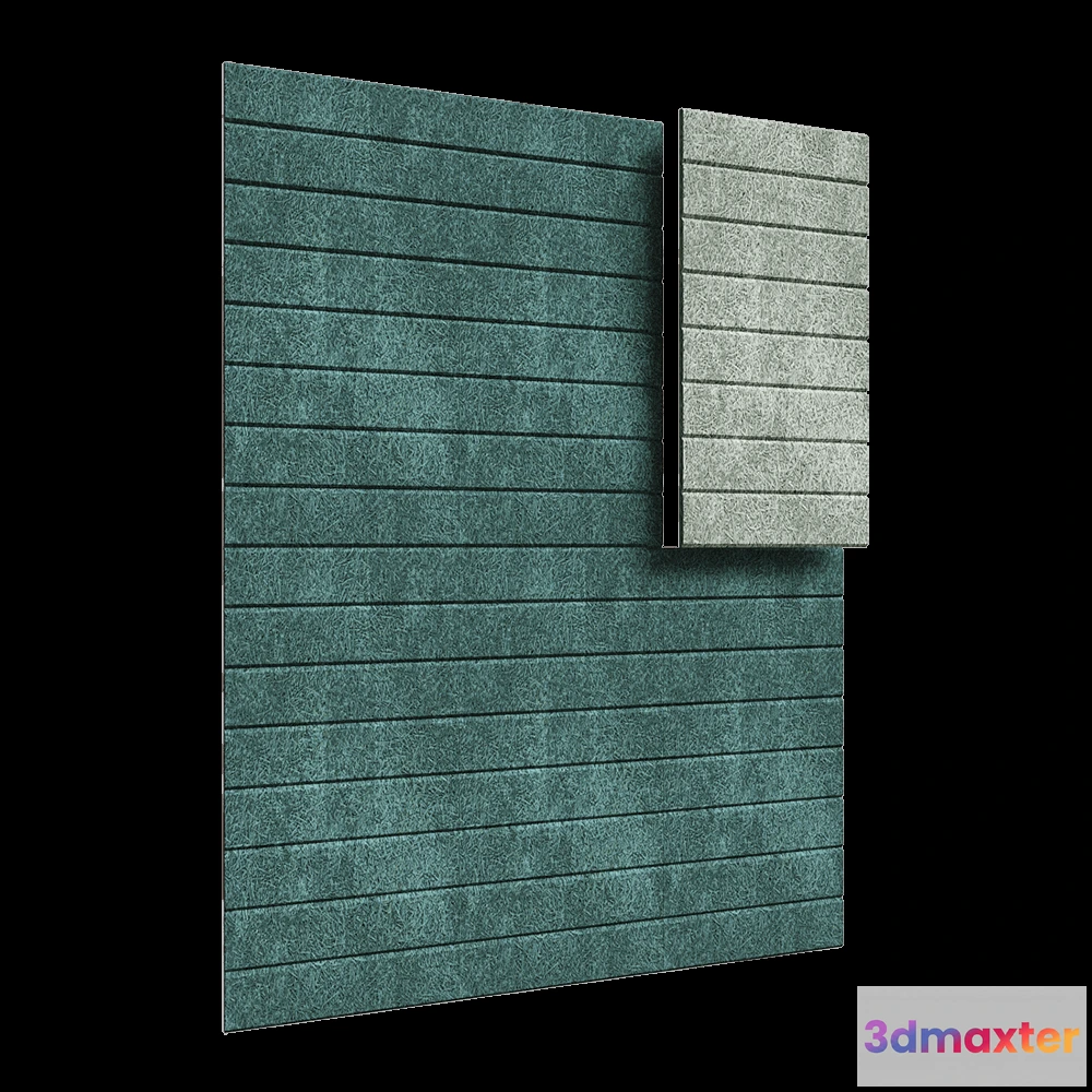 1592156 - BAUX - Acoustic panel Wood Wool Stripes 3D Max