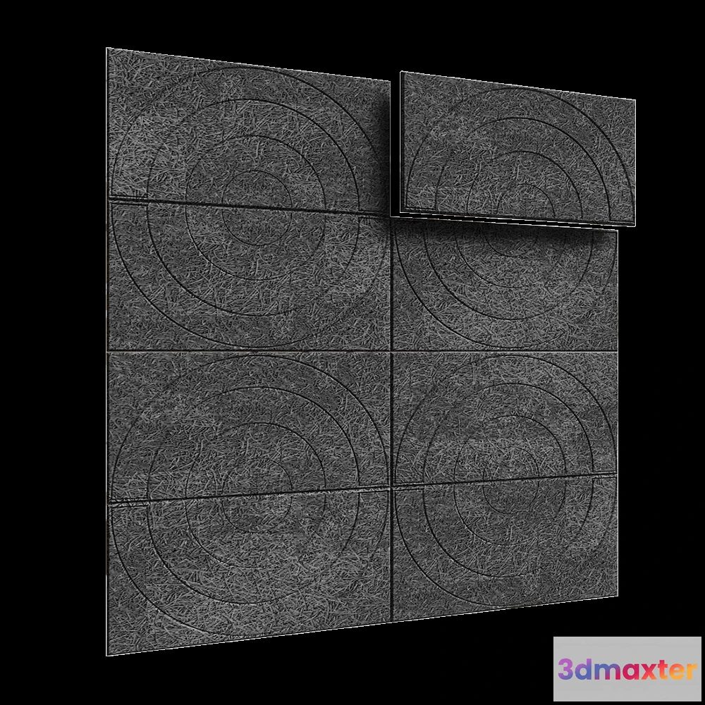 1592158 - BAUX - Acoustic panel Wood Wool Arch 3D Max