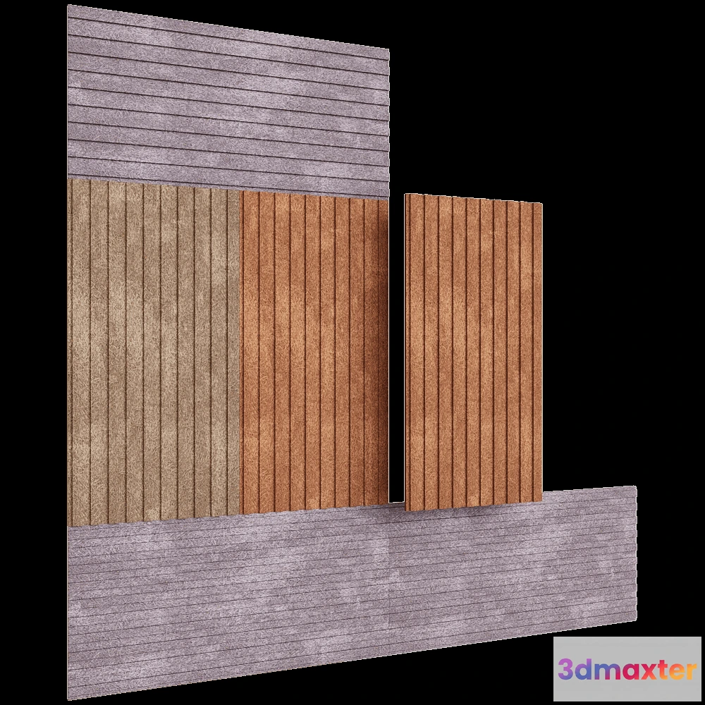1592170 - BAUX - Ceiling Acoustic Pinstripe 3D Max