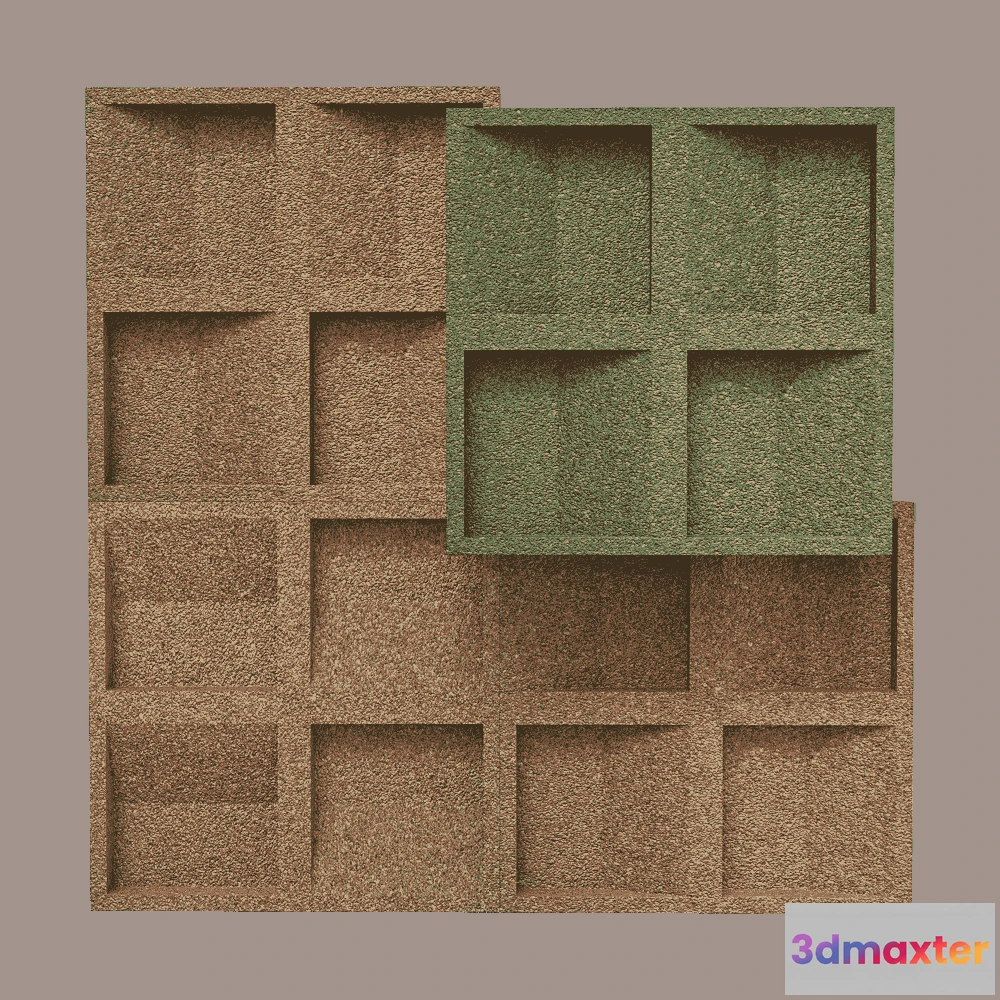 1592190 - CORKBEE - Wall panel Concave 3D Max