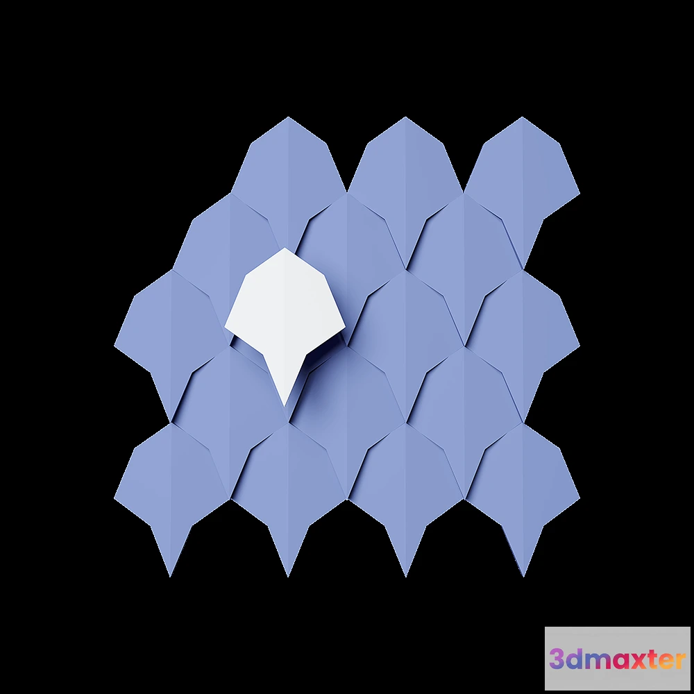 1592228 - Deco Line - Deco Line Dragon Scale C 3D Max