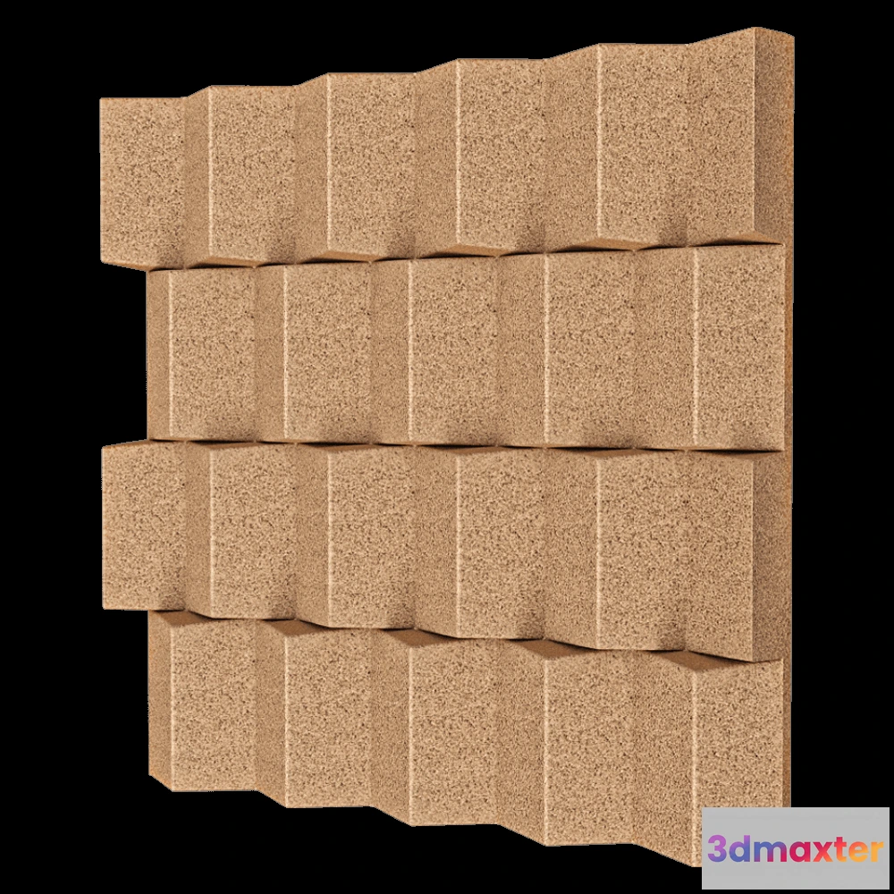 1592518 - Greenmood - Acoustic panels Brickx 3D Max
