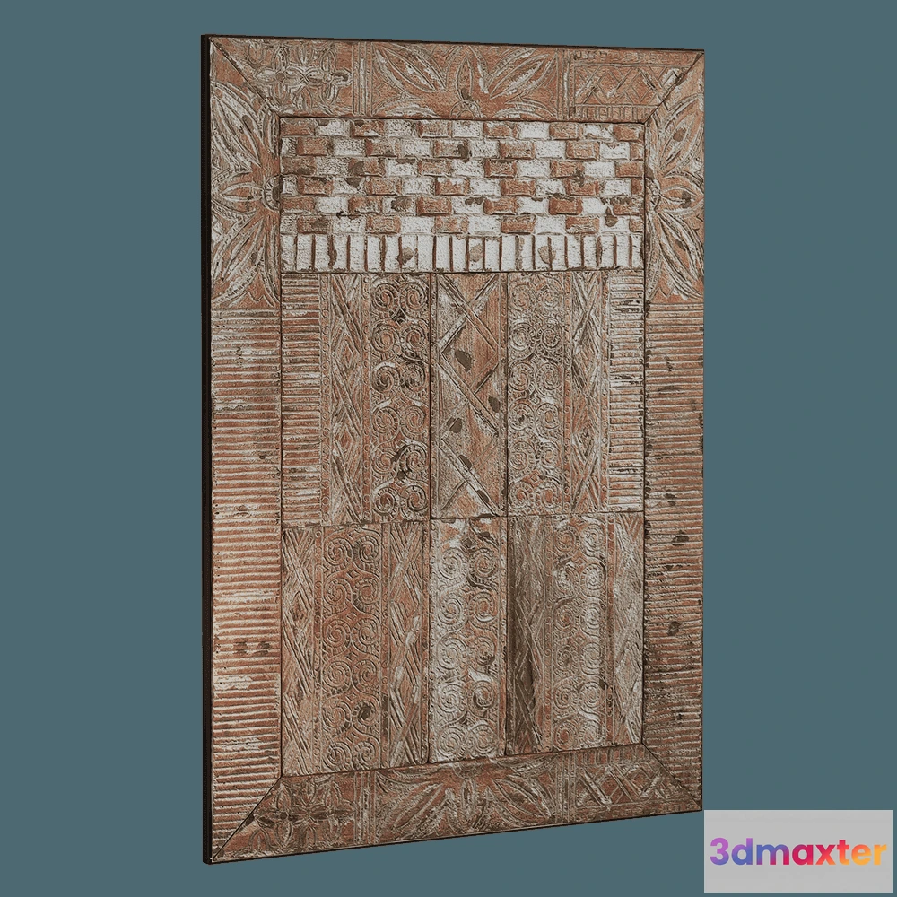 1592662 - Teak House - Decorative panel Toraja 107 3D Max
