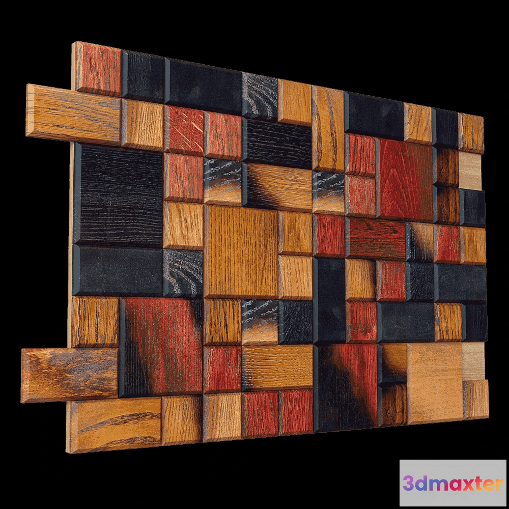 1592696 - decoration - Wall panel Mosaic Tesselated 3D Max