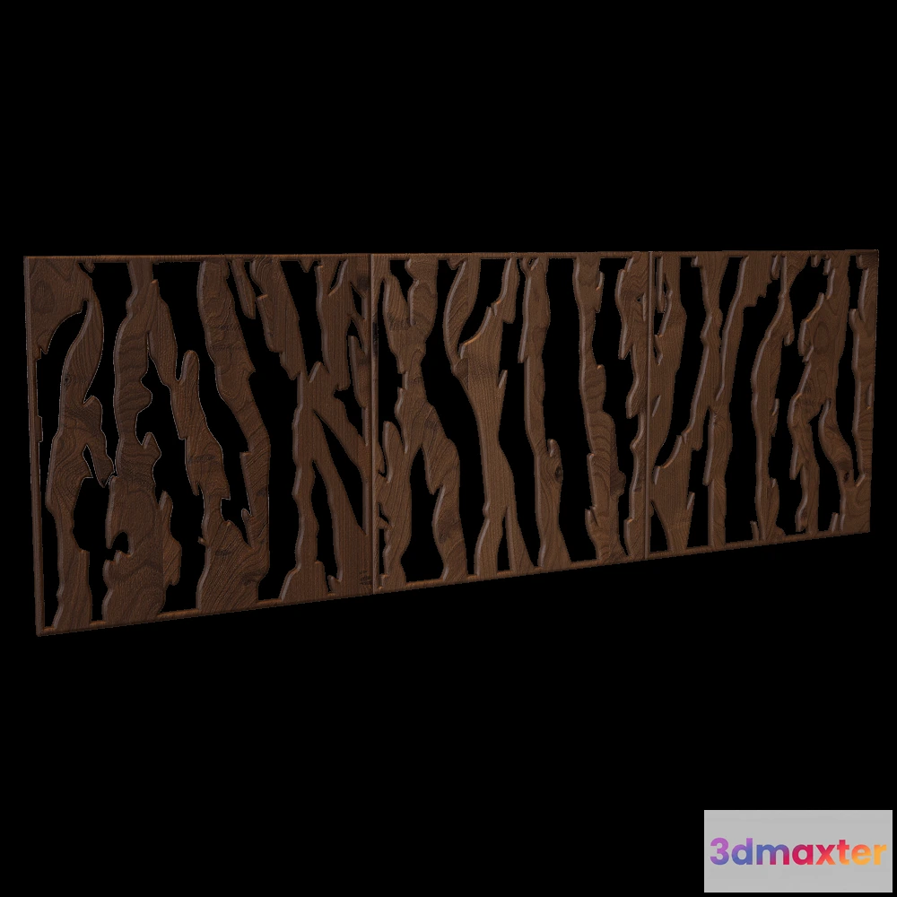 1592702 - decoration - Wall panel Bark 3D Max