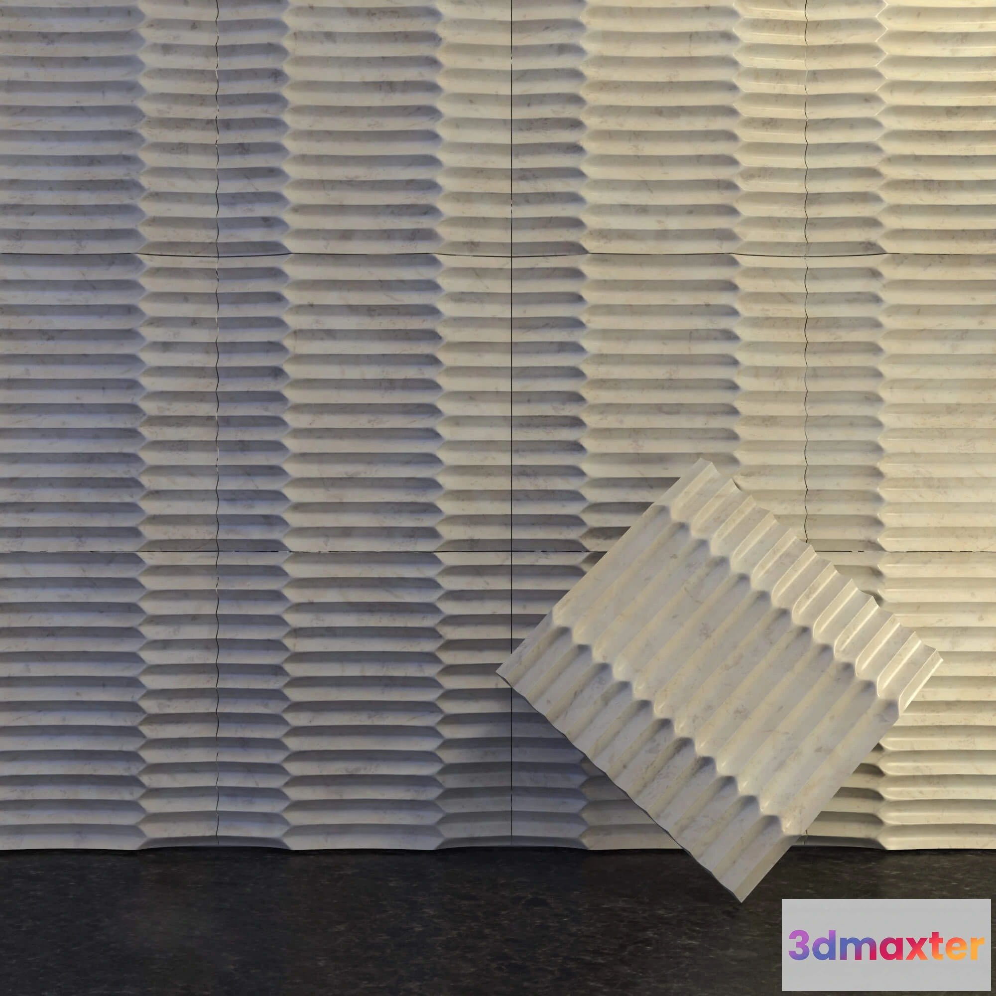 1592752 - decoration - Ruffle panel 3D Max