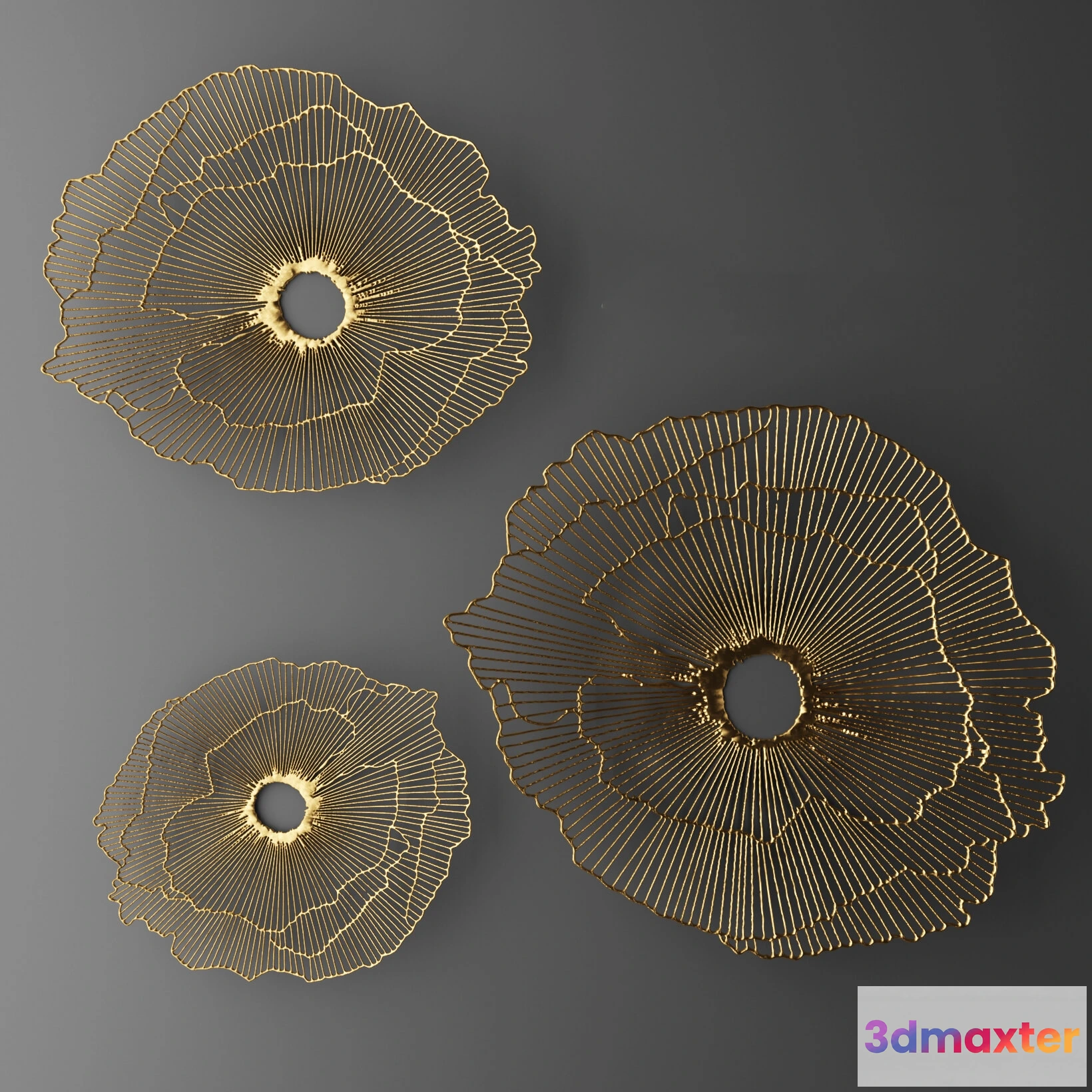 1592754 - decoration - Wall decor futuristic coral. Panel 3D Max