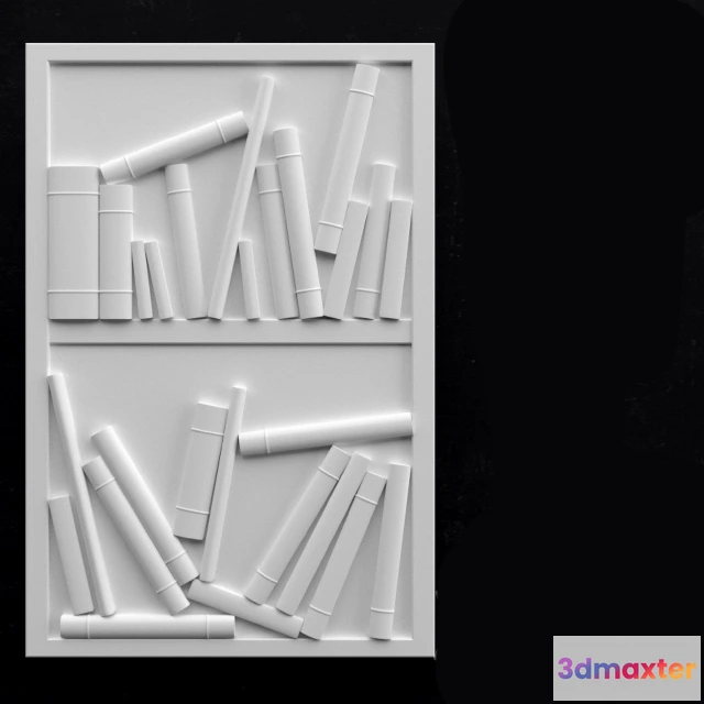 1592772 - decoration - Library vol.1 decorative panel 3D Max