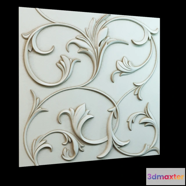 1592836 - decoration - Decorative 3D panel P-4 3D Max