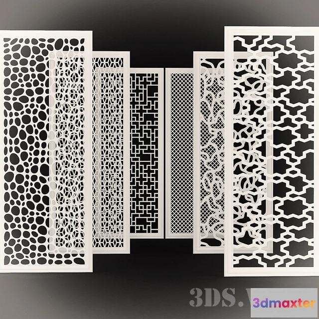 1592894 - decoration - Set of decorative panels 3D Max