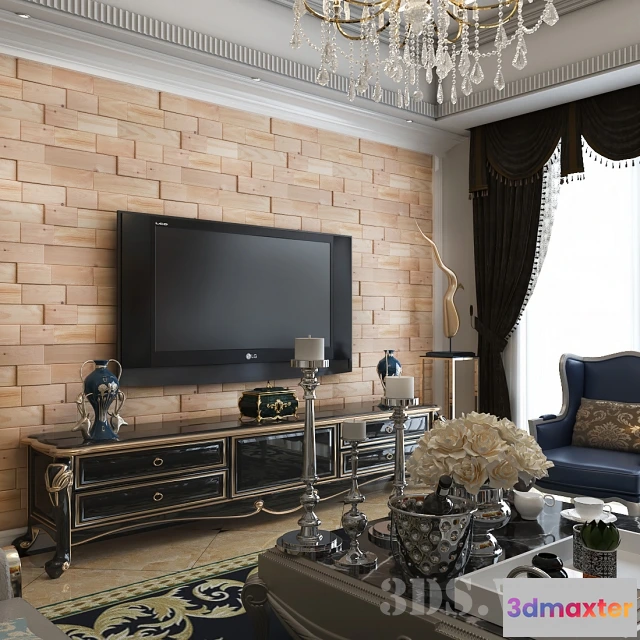 1592896 - decoration - 3D cedar panel 3D Max