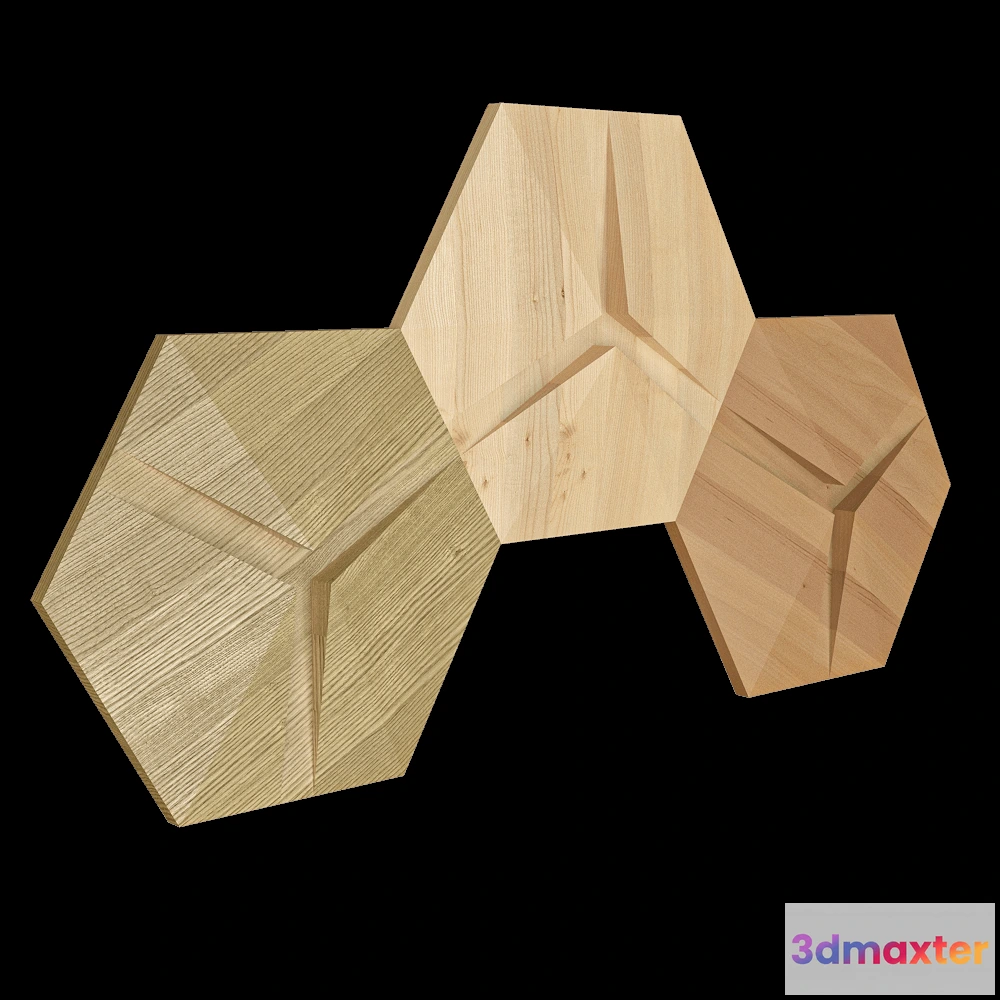 1592940 - YourFoRest - 3D panel Optics Hexagon S 3D Max