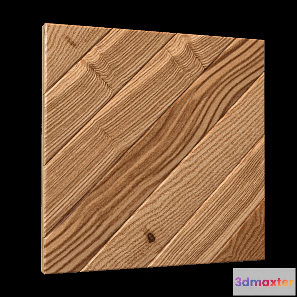 1592948 - YourFoRest - Decorative wooden panel 3D Rock 3D Max