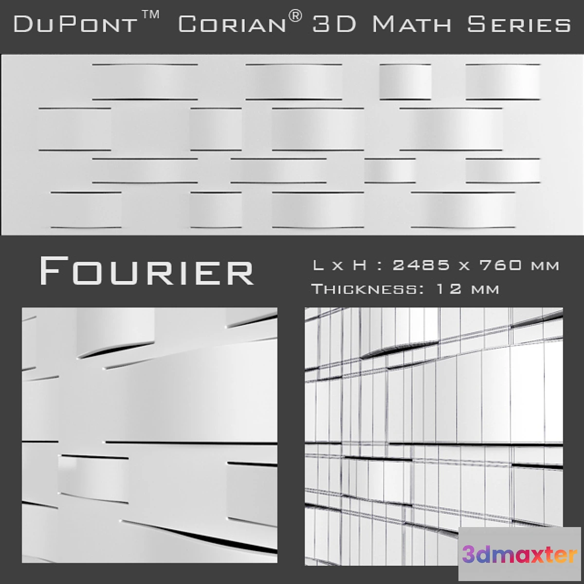633207 - 3D Panel Corian Fourier