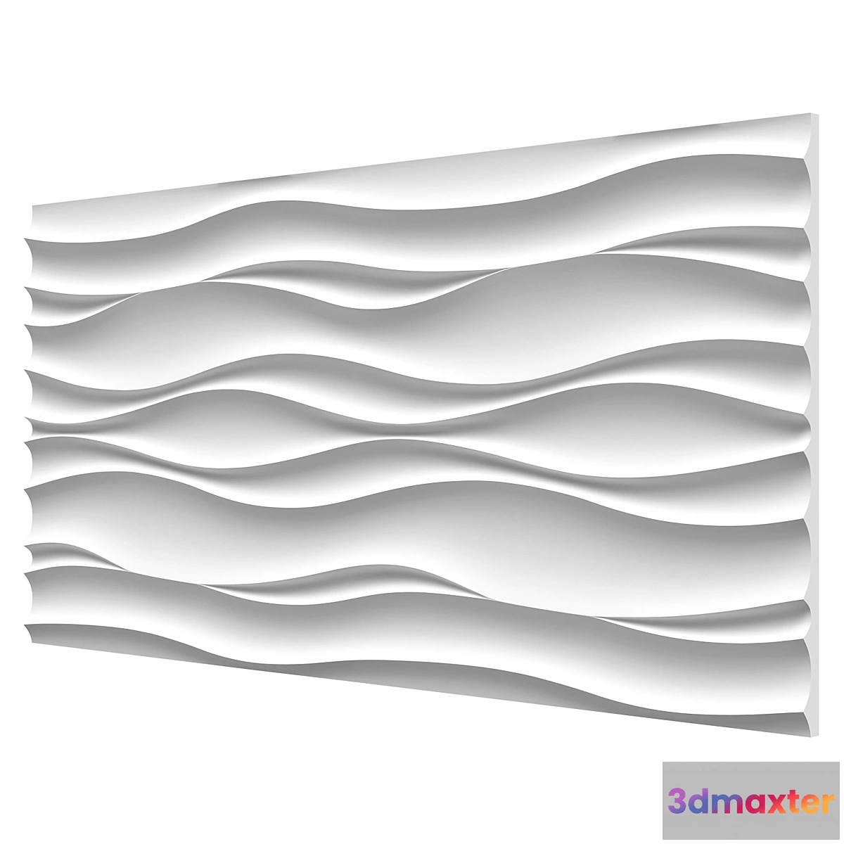767907 - Plaster 3d panel “Wave Atlantic”