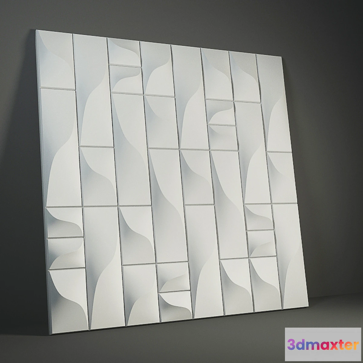 789194 - Gypsum 3D panel “Vertical” - No.2