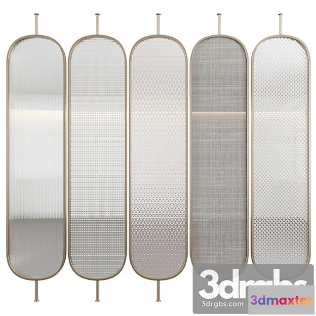 916712 - Dekorativnaia Peregorodka S Relefnym Steklom