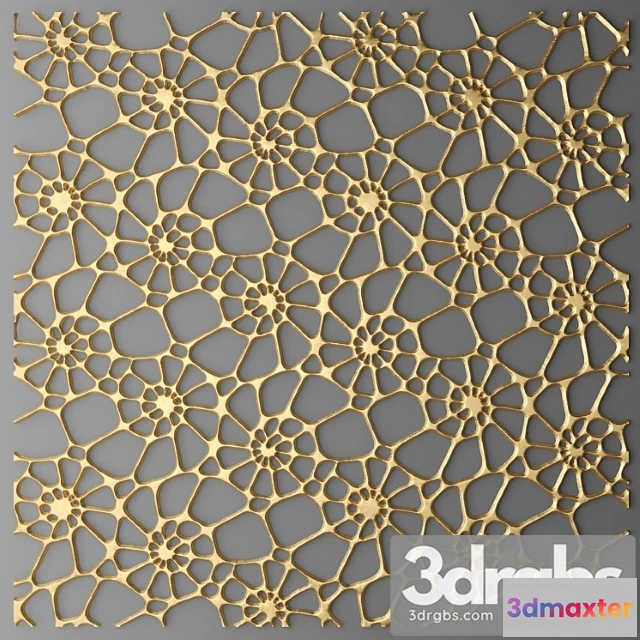 916858 - Panel Lattice Panel Pattern Art Abstraction Decorative Interior Wall Decor Luxury Gold 2