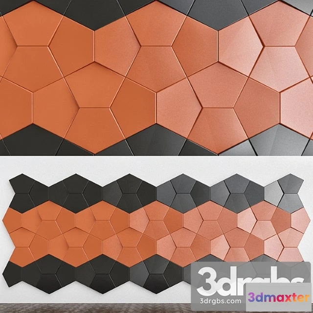 916890 - Plaster 3d panels alivio nexus series