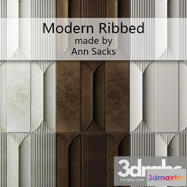916964 - Tile modern ribbed by ann sacks