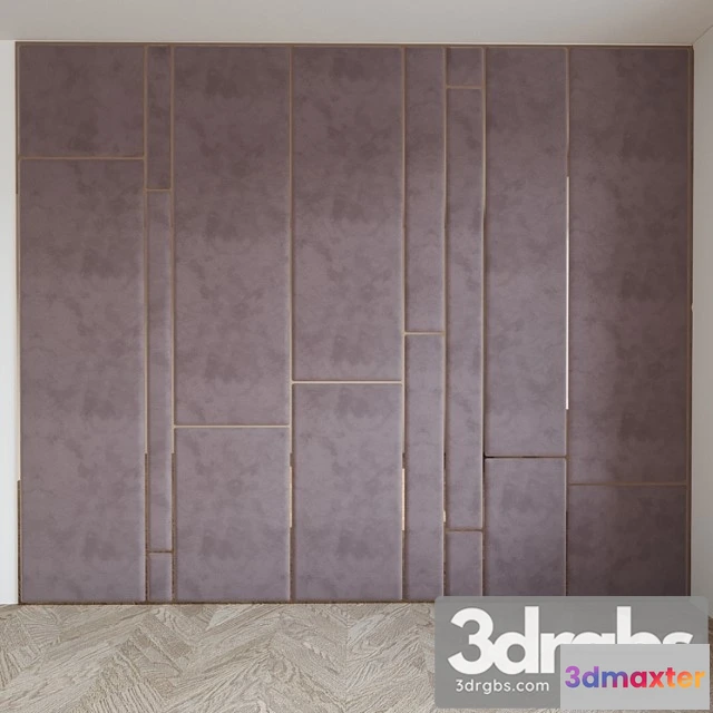 916974 - Upholstered dusty pink wall panel