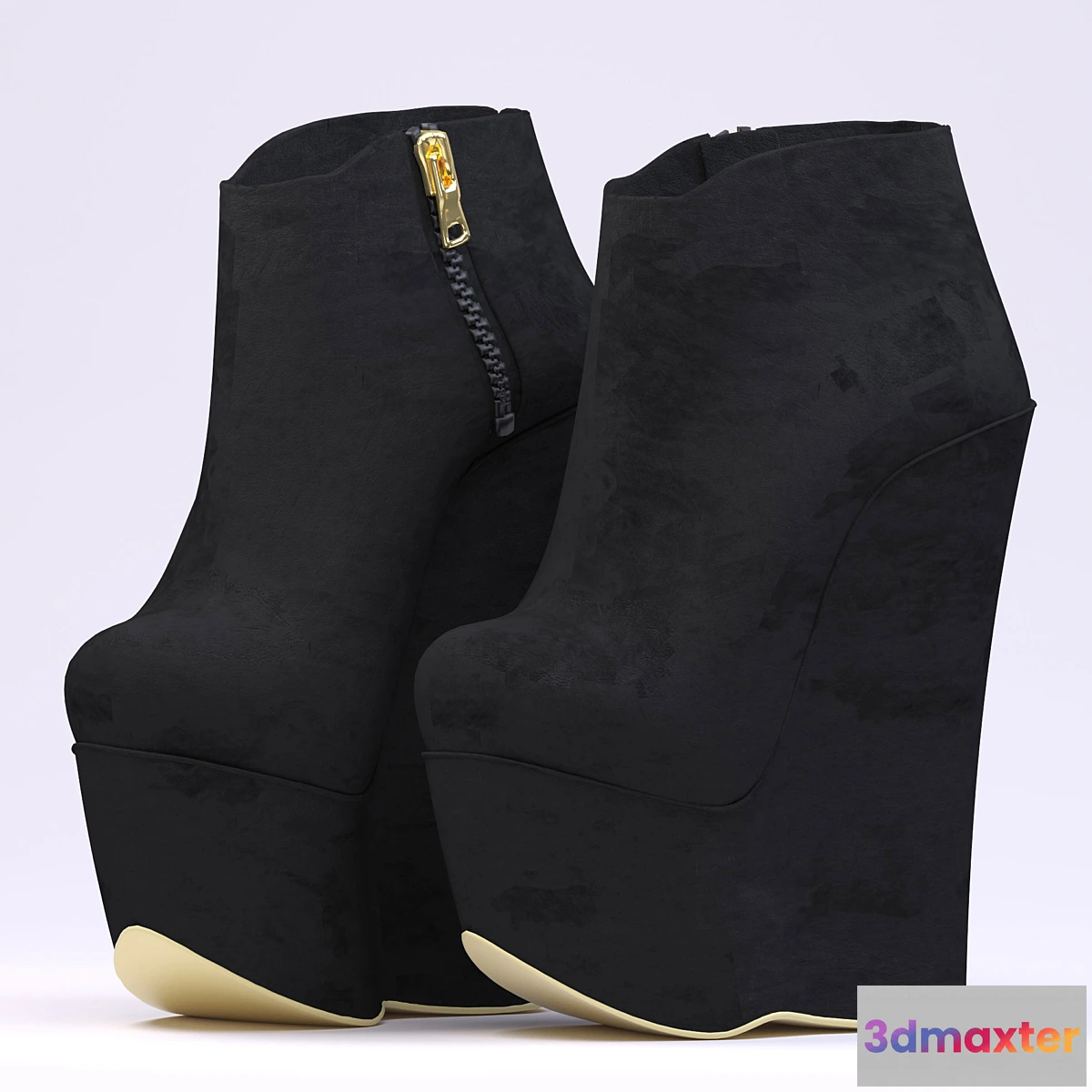 647183 - Boots on a high platform sole