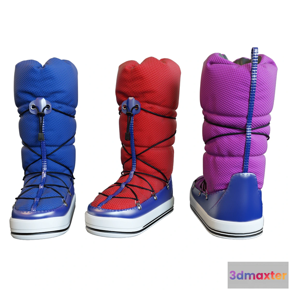 651405 - Quilted OPRAH KNITTED LEG SNOWBOOT