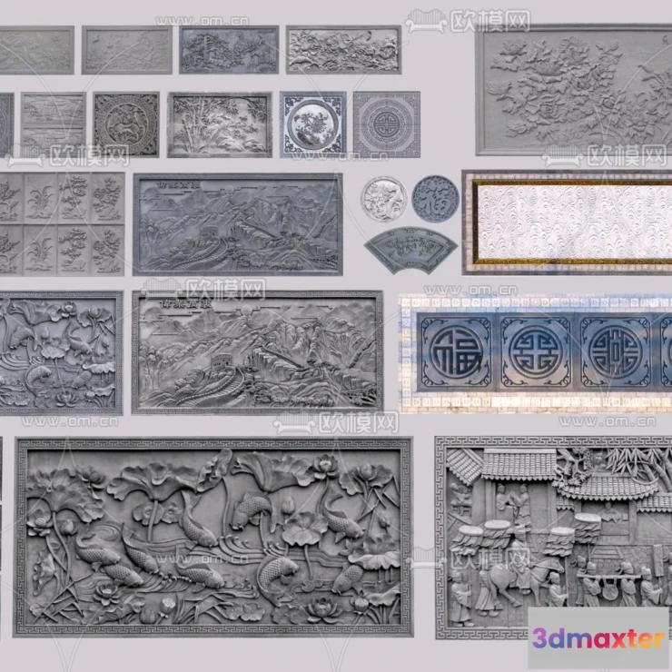 1243598 - RELIEF - VRAY  CORONA - 3D MODEL - 2923