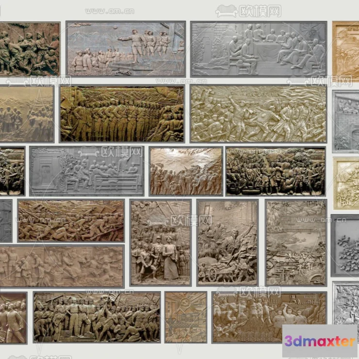 1243600 - RELIEF - VRAY  CORONA - 3D MODEL - 2924