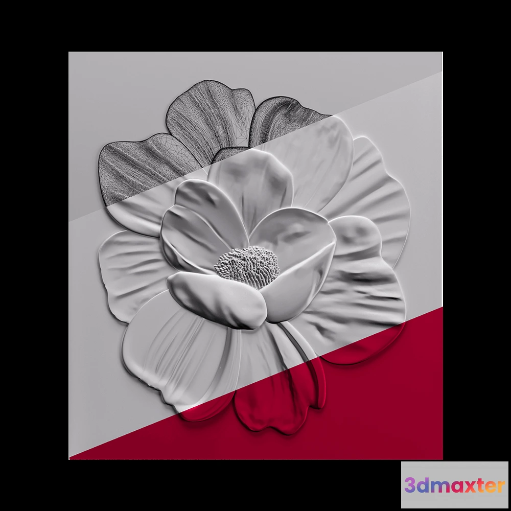 1593004 - Deco Line - Peony 3D Max