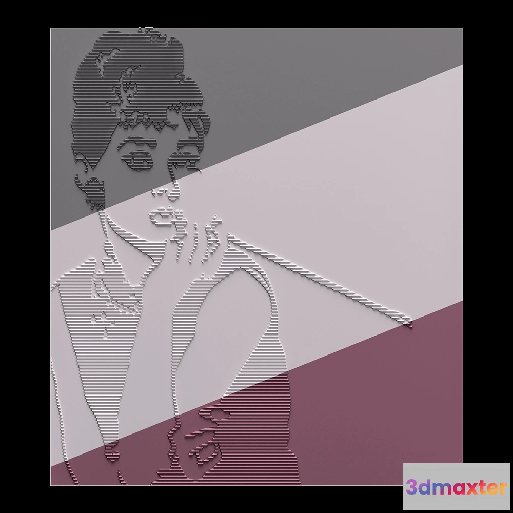1593076 - Deco Line - Audrey Hepburn 3D Max