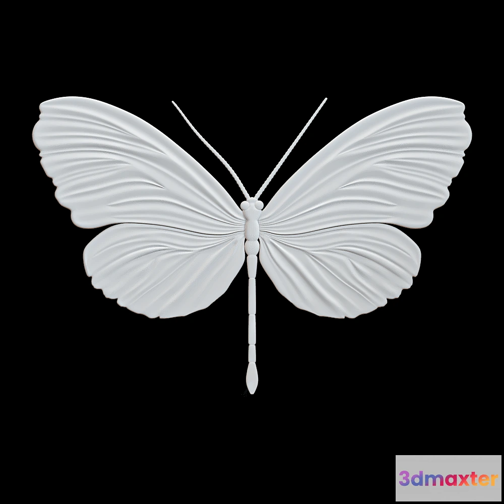 1593140 - Wall deco - BUTTERFLY B-13 3D Max