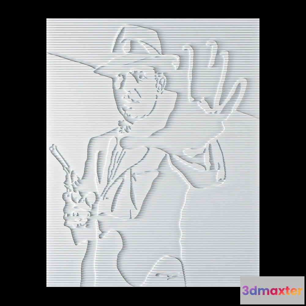 1593174 - Wall deco - AL CAPONE B-33 3D Max