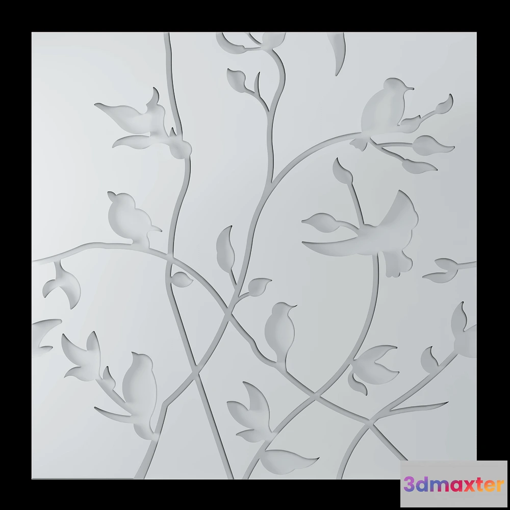 1593218 - Wall deco - SPPRING TREE B-05 3D Max