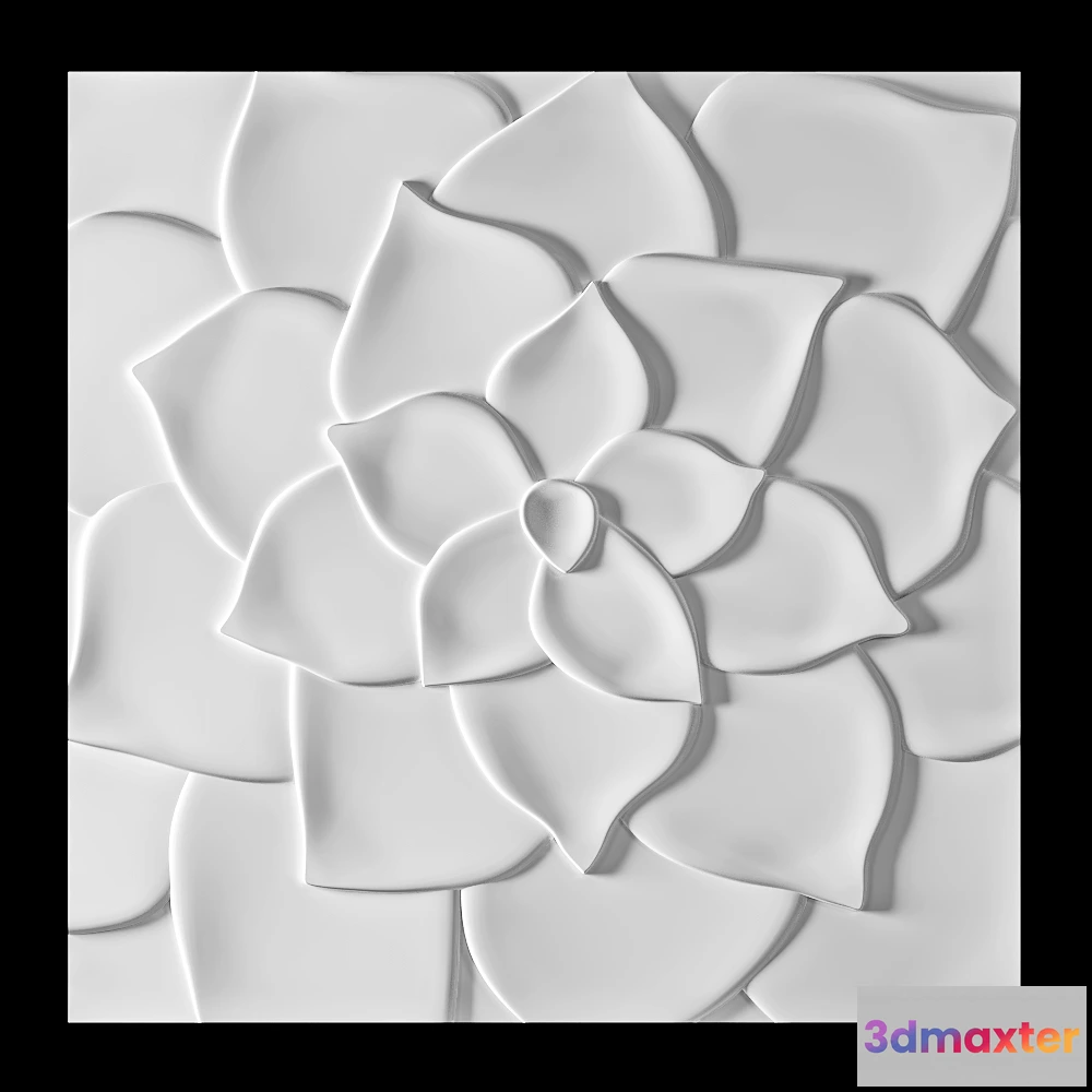 1593222 - Wall deco - FLORA B-03 3D Max