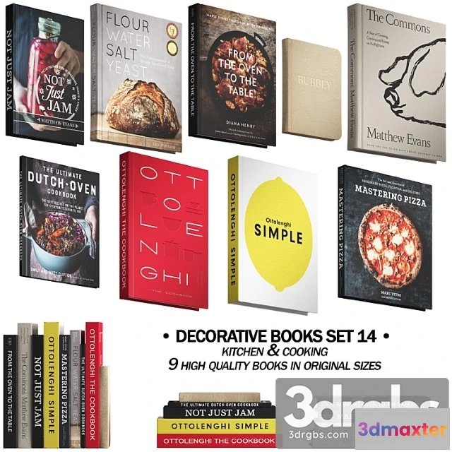 1016648 - 092 Decorative Books Set 14 Kitchen and Cooking 01