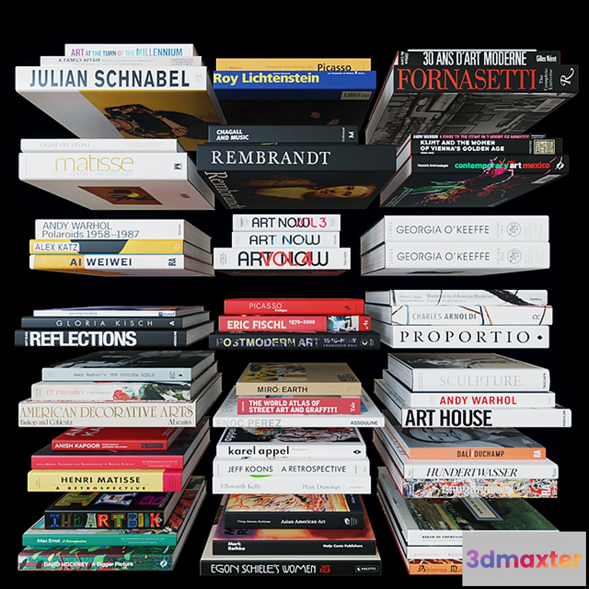 1322659 - Coffee Table Books Art 3D Max