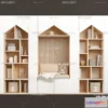 1365571 - Book Case 3D Furniture Models - Interior 3D Model - 002 3D Max