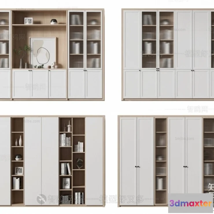 1366320 - Book Case 3D Furniture Models - Interior 3D Model - 013 3D Max