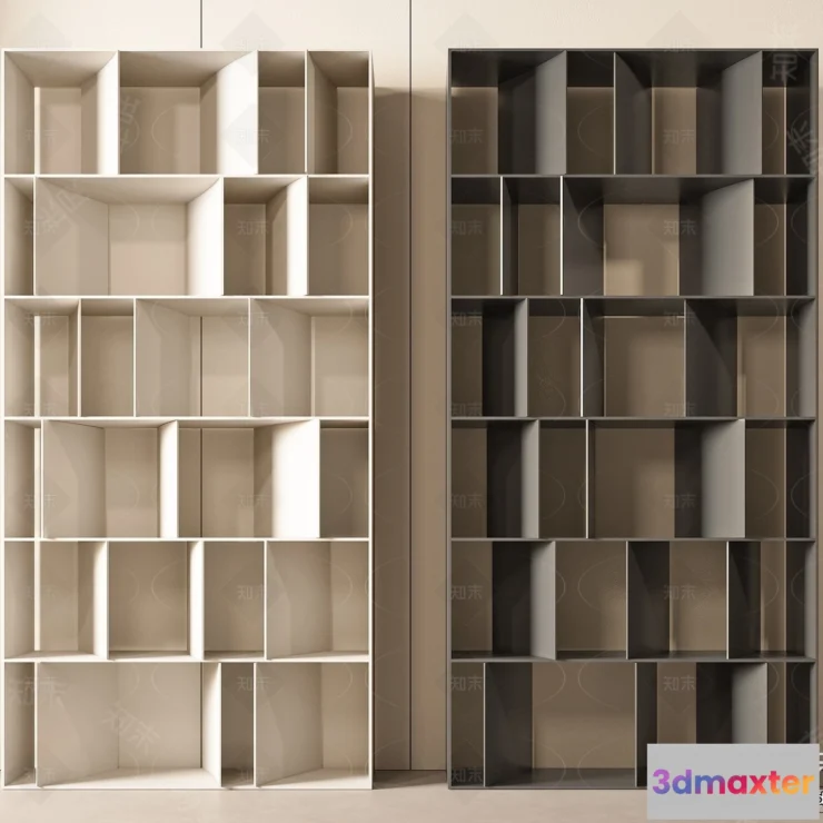 1367440 - Book Case 3D Furniture Models - Interior 3D Model - 029 3D Max