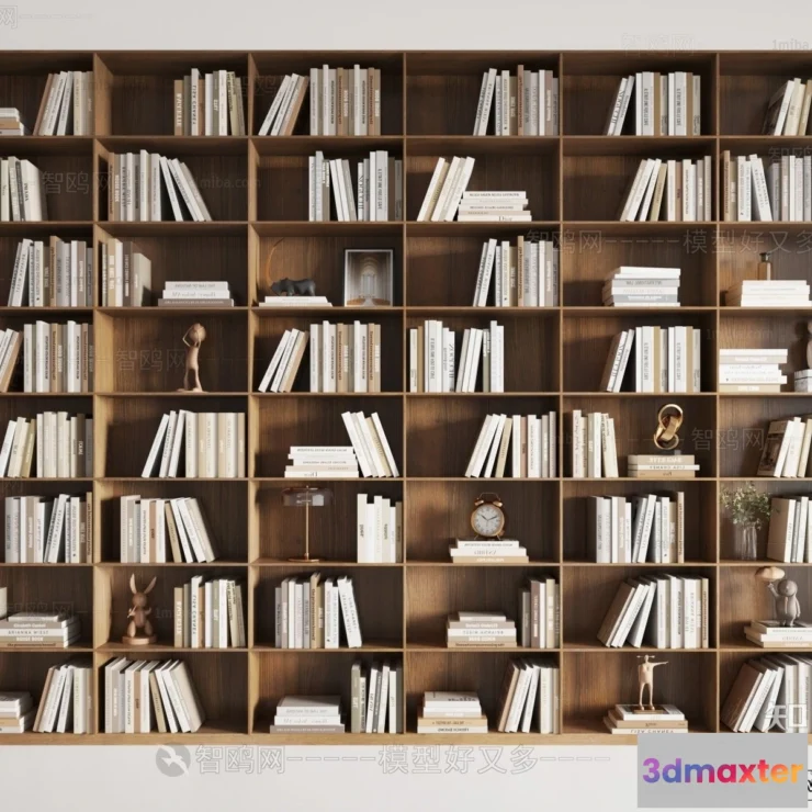 1367572 - Book Case 3D Furniture Models - Interior 3D Model - 031 3D Max