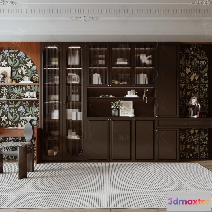 1367637 - Book Case 3D Furniture Models - Interior 3D Model - 032 3D Max