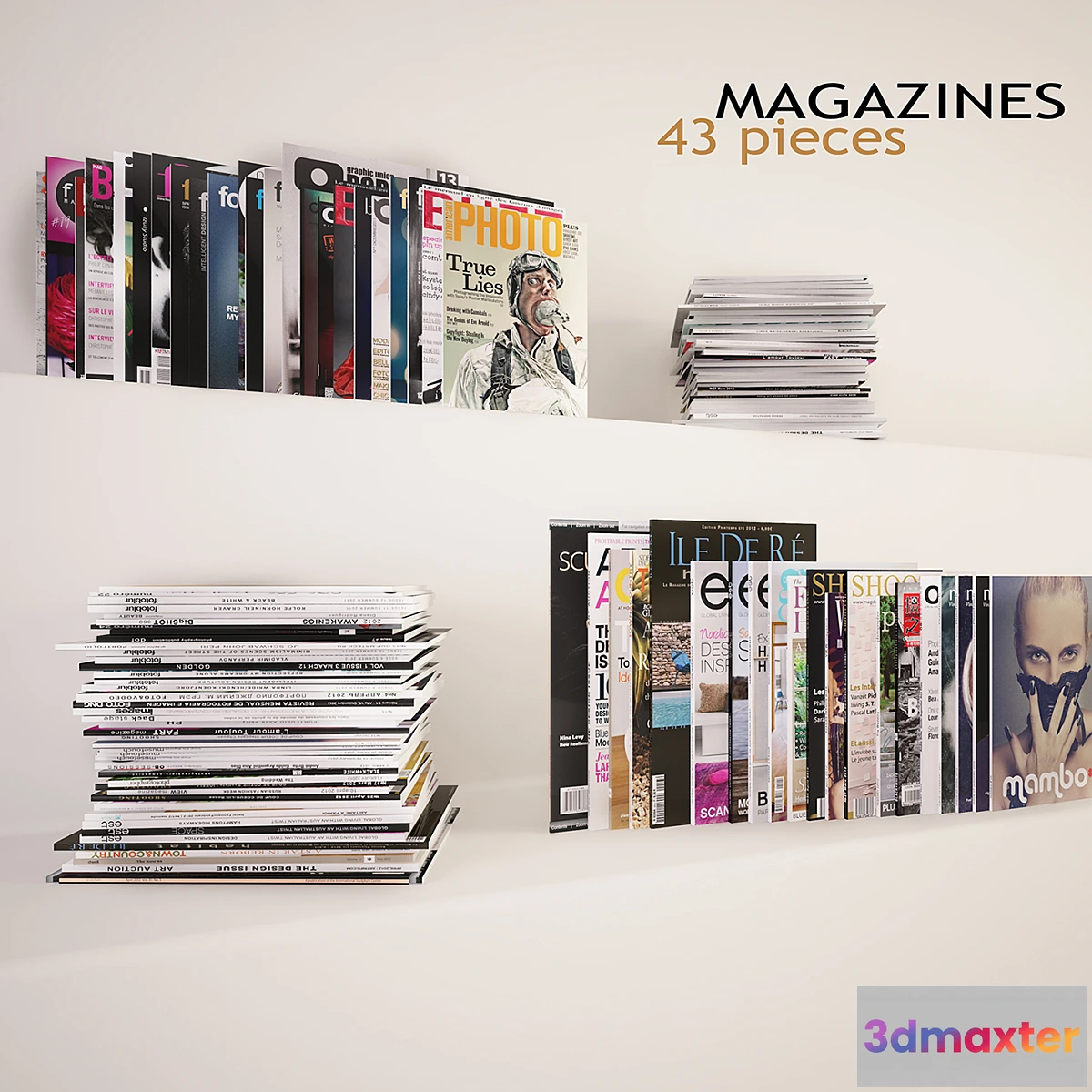 1391994 - Magazines. 43 pieces 3D Max