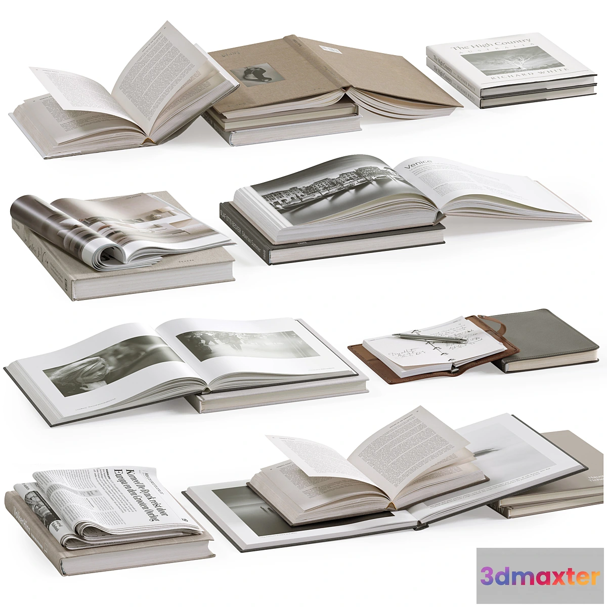 1398546 - Coffee Table Books 2 3D Max