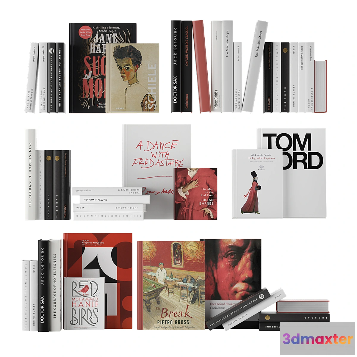 1404252 - book set 03 - red 3D Max