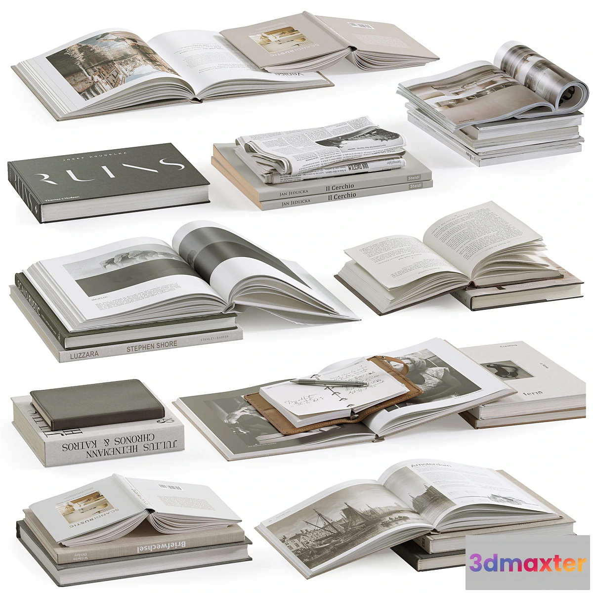 1405296 - Coffee Table Books 3 3D Max