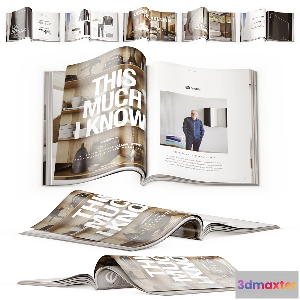 1435040 - Open magazines EST Architecture And Design Open Magazines Set 2 3D Max