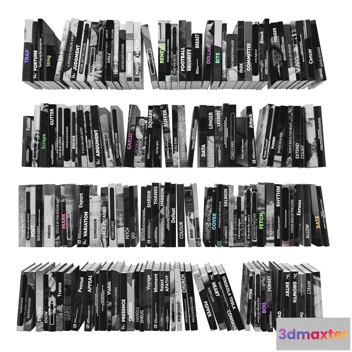 1468298 - Books (150 pieces) 3-8-2-1 3D Max