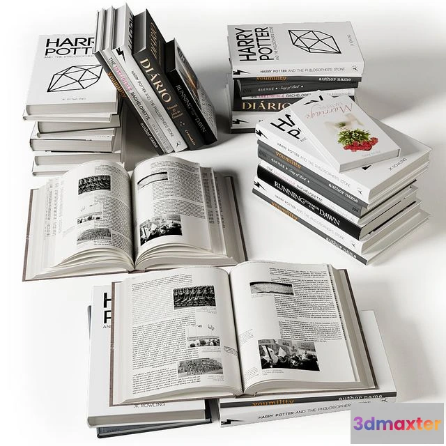 1545574 - Book Collection 3D Max